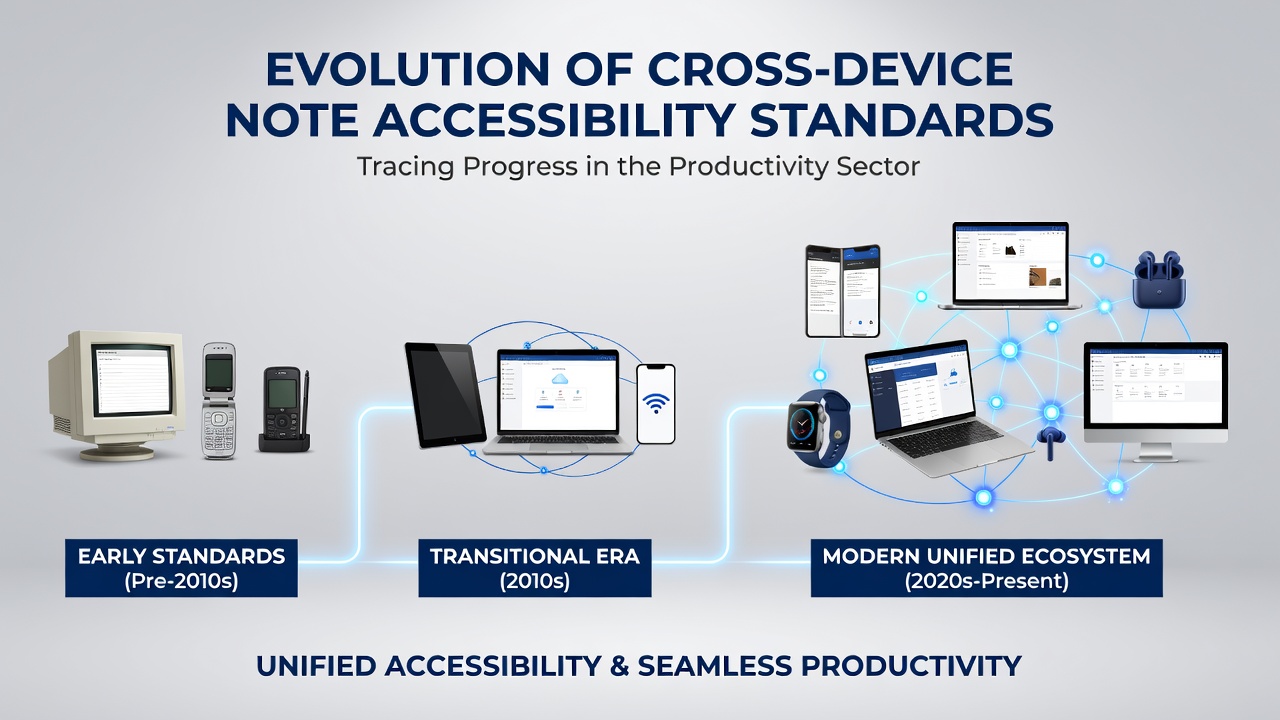 Tracing the Evolution of Cross-Device Note Accessibility Standards in the Productivity Sector